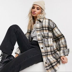 Oversized Plaid Shacket XS/S